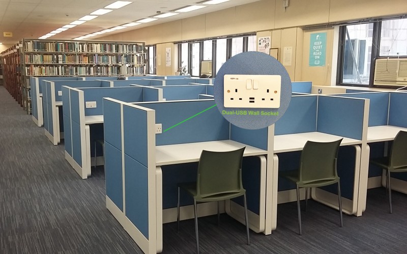Study Carrels with USB Connections Study Carrels with USB Conenctions